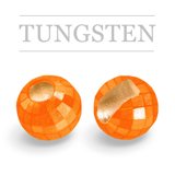 Slotted Tungsten Beads Reflex Metallic Orange