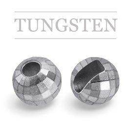 Slotted Tungsten Beads Reflex Silver Nickle