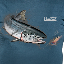 Traper T-Shirt Art Salmon Denim