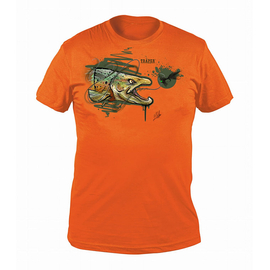 Traper T-Shirt Art Trout Orange