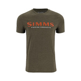 Simms Logo T-Shirt - Loden Heather