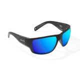 Bajio Piedra - Black Matte - Blue Mirror - Glass